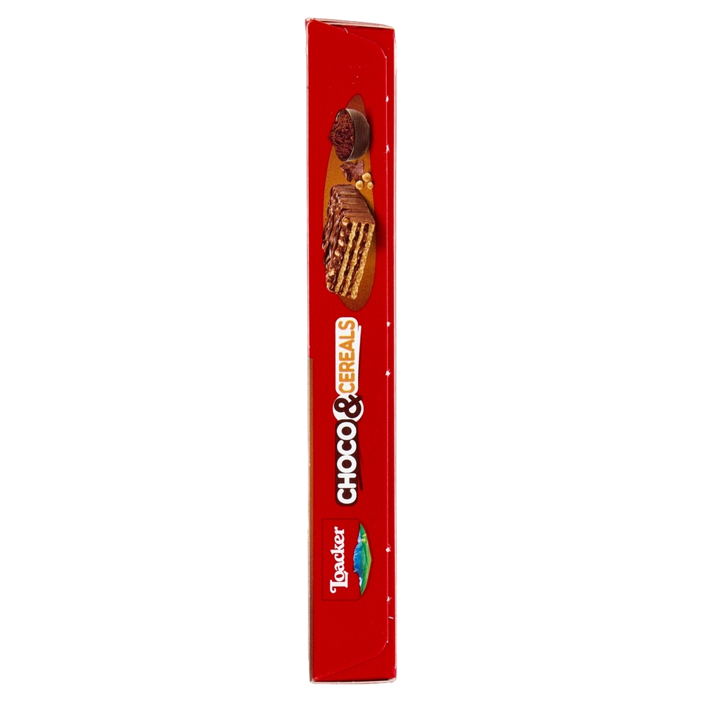 Loacker Choco & Cereals Barrette di Wafer e Cioccolato al Latte con crema al Cioccolato 25gx4