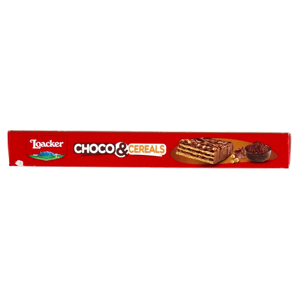 Loacker Choco & Cereals Barrette di Wafer e Cioccolato al Latte con crema al Cioccolato 25gx4