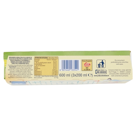 Jolly Colombani ACE Senza Zuccheri Aggiunti* 3 x 200 ml