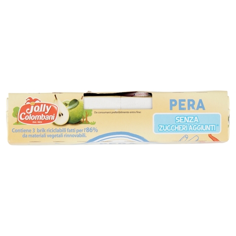 Jolly Colombani Pera Senza Zuccheri Aggiunti* 3 x 200 ml