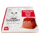 PURINA GOURMET Revelations Mousse con Manzo e una cascata di salsa 4 x 57 g