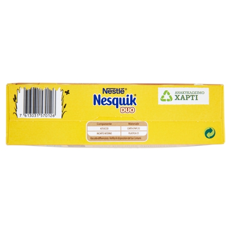 NESQUIK Duo Palline con cereali integrali, cacao e cioccolato bianco 325 g