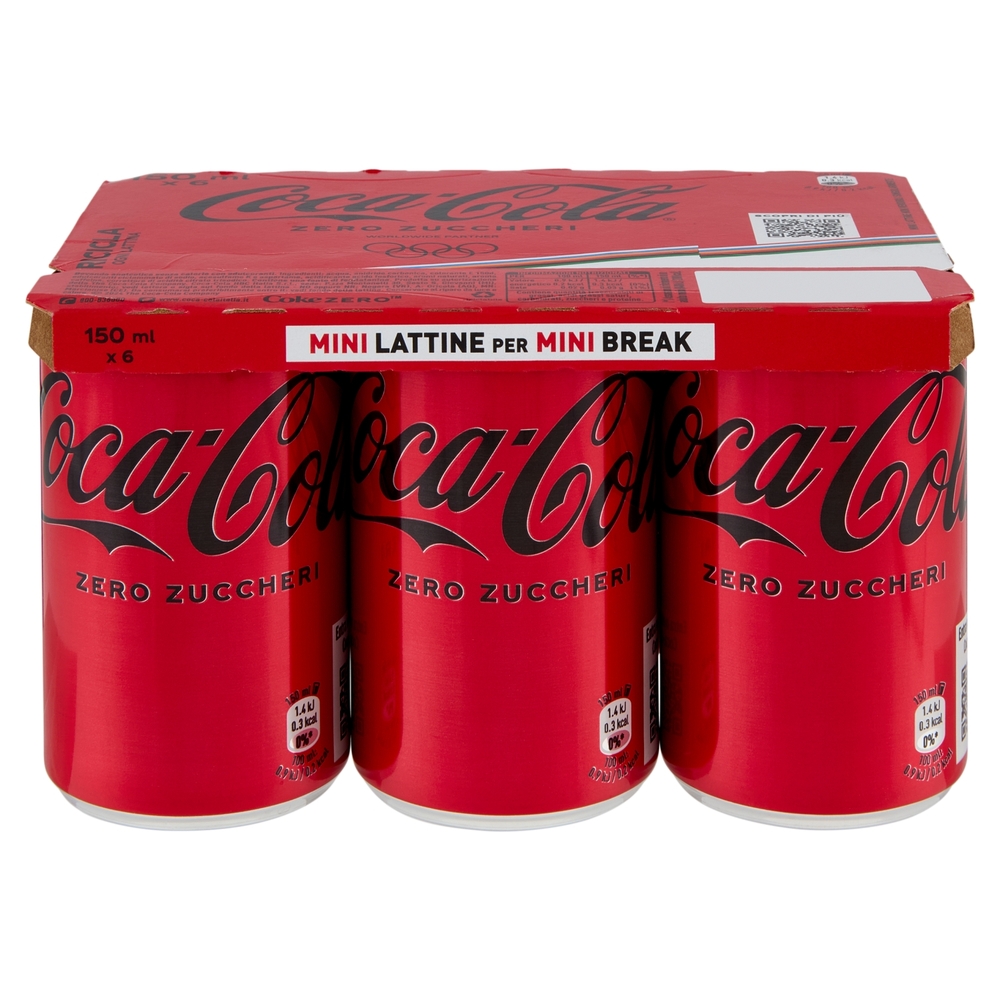COCA-COLA Zero Zuccheri Minican 6 x 150 ml