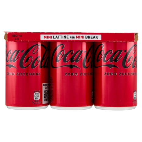 COCA-COLA Zero Zuccheri Minican 6 x 150 ml