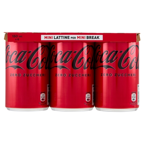 COCA-COLA Zero Zuccheri Minican 6 x 150 ml