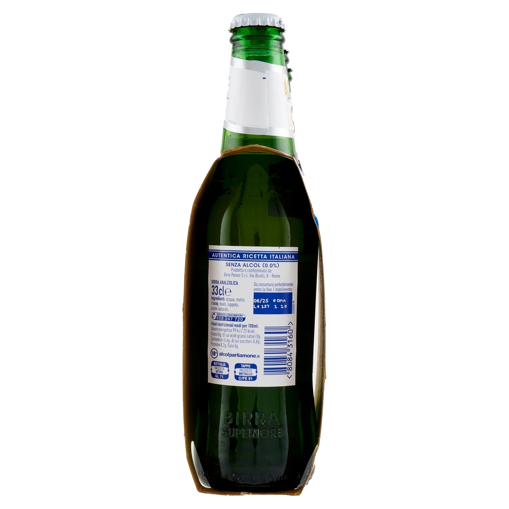 Peroni Nastro Azzurro 0.0% Birra Analcolica 3 x 33 cl