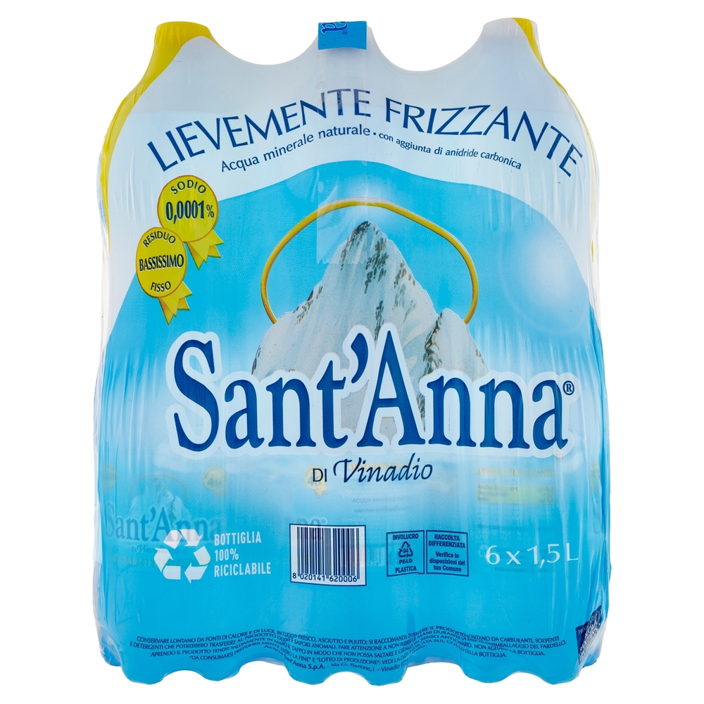 Sant'Anna di Vinadio Lievemente Frizzante 6 x 1,5 L