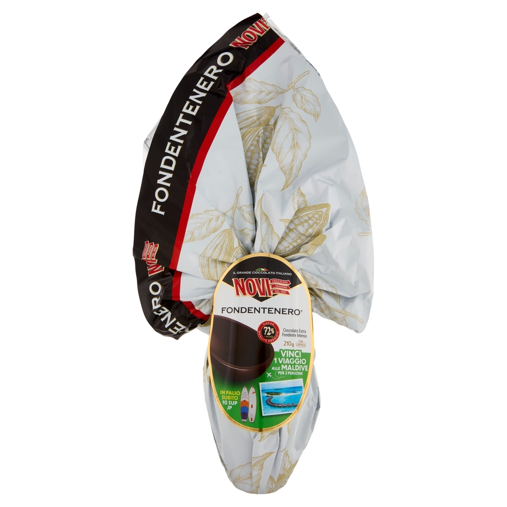 Novi Uovo Fondentenero Cioccolato Extra Fondente Intenso 210 g