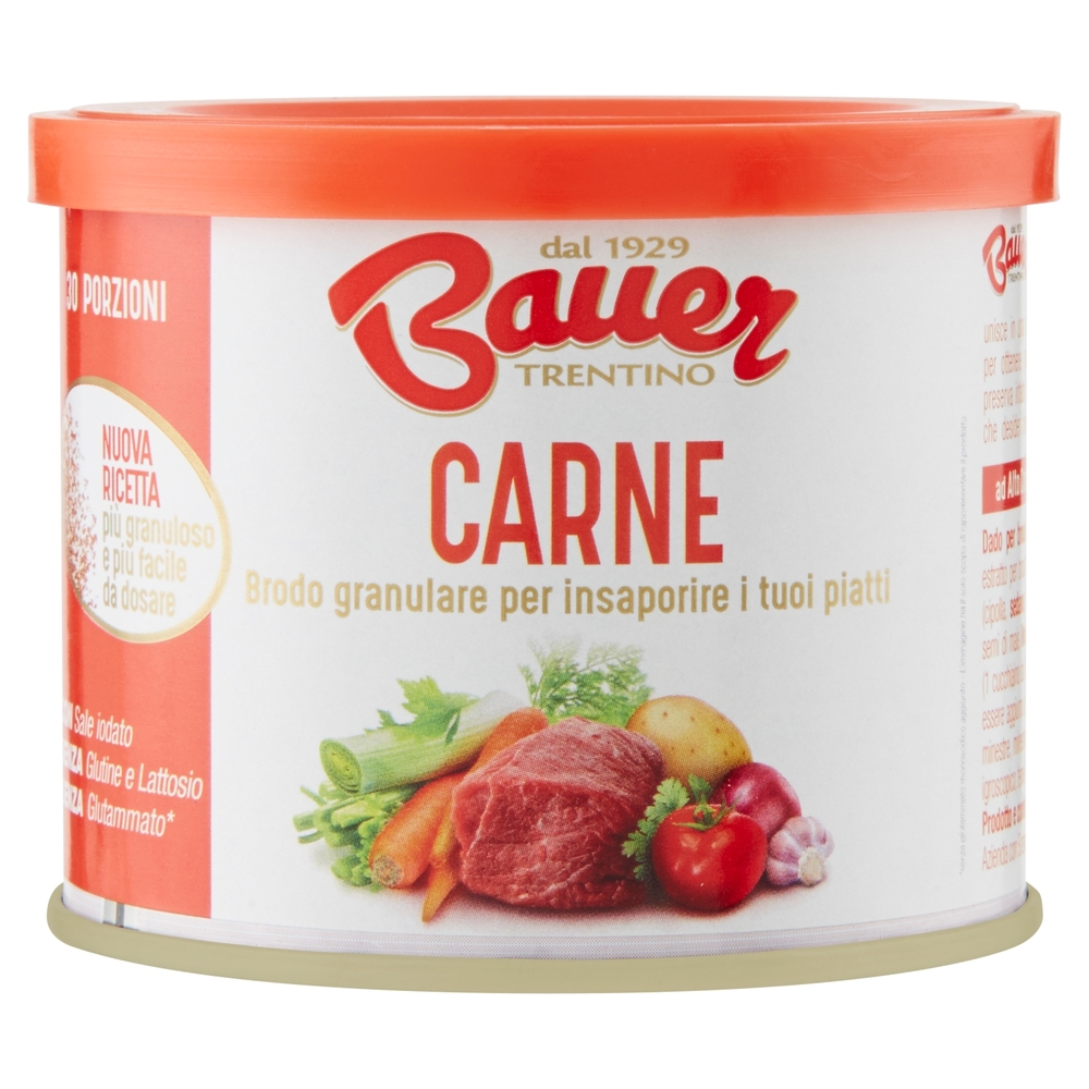 Bauer Carne Brodo granulare per insaporire i tuoi piatti 120 g