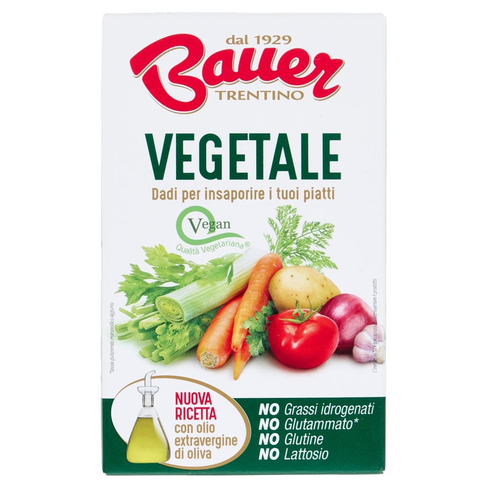 Bauer Vegetale Dadi per insaporire i tuoi piatti 8 x 10 g