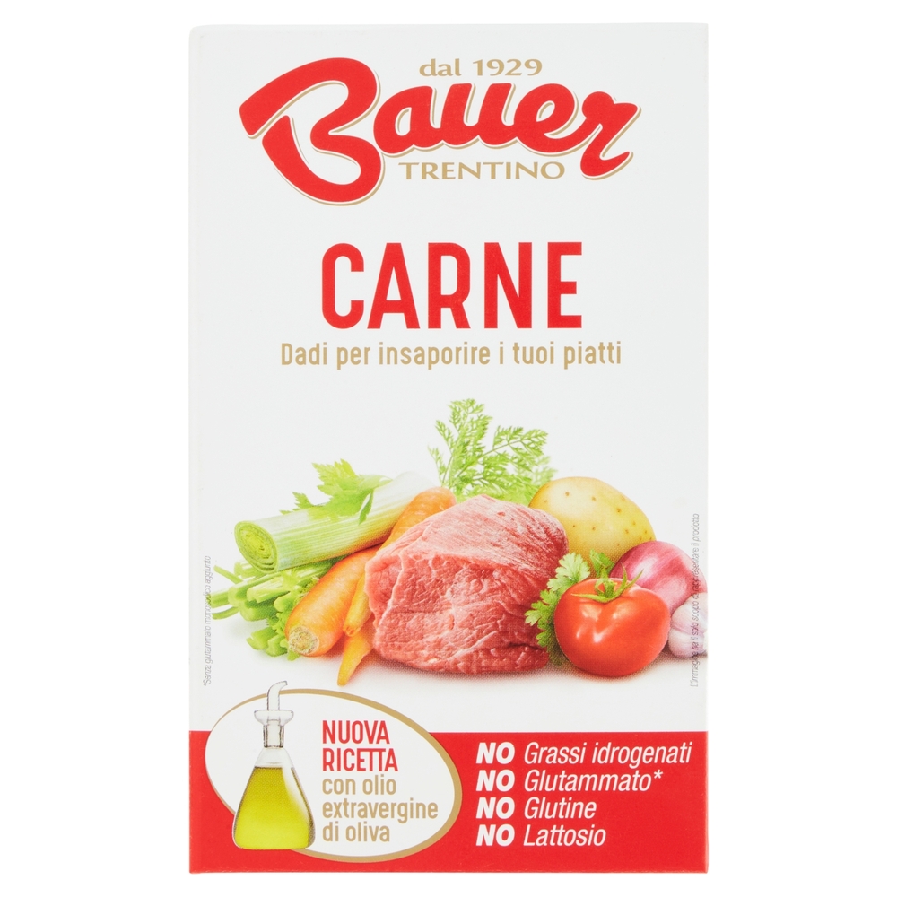 Bauer Carne Dadi per insaporire i tuoi piatti 8 x 10 g