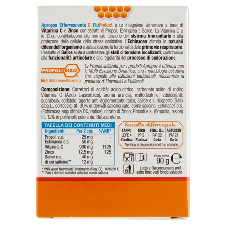 Apropos Effervescente C FluProtect compresse effervescenti 20 x 4,5 g