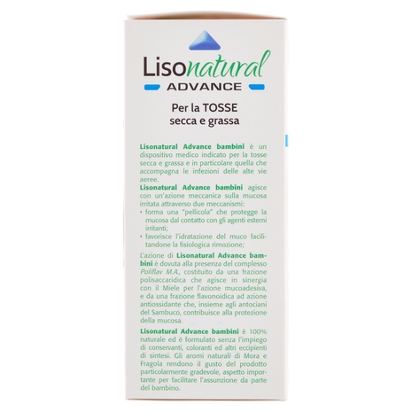 Lisonatural Advance per la Tosse secca e grassa Bambini 1+ Sciroppo 180 g