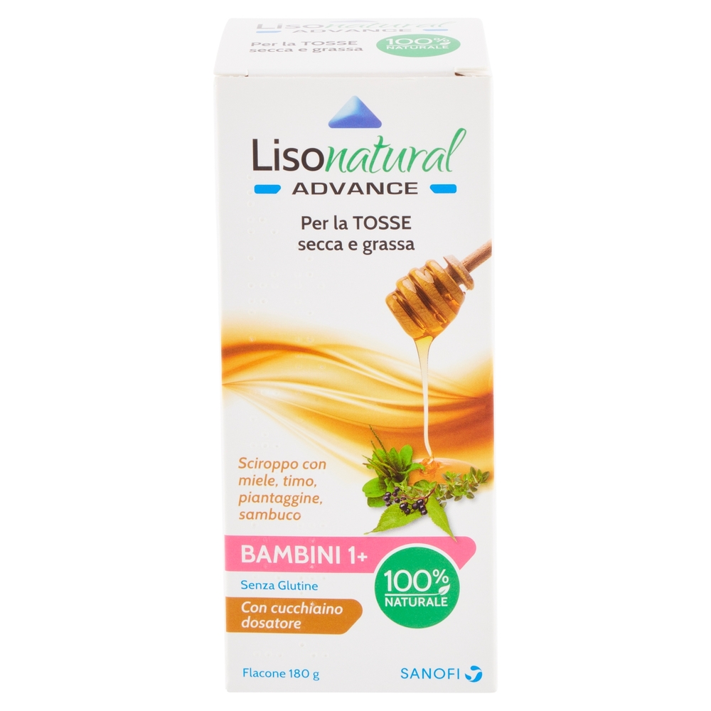 Lisonatural Advance per la Tosse secca e grassa Bambini 1+ Sciroppo 180 g