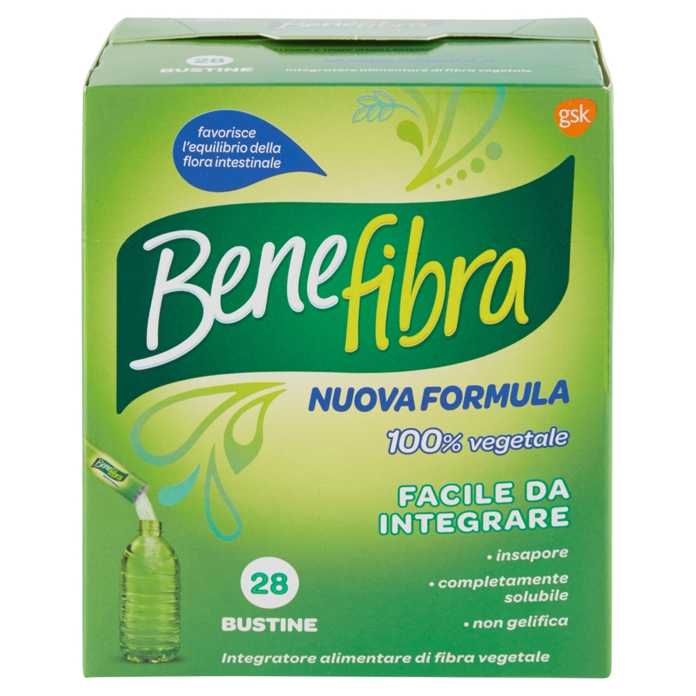 Benefibra Integratore alimentare di fibre alimentari Integratore intestino 28 bustine 98 g