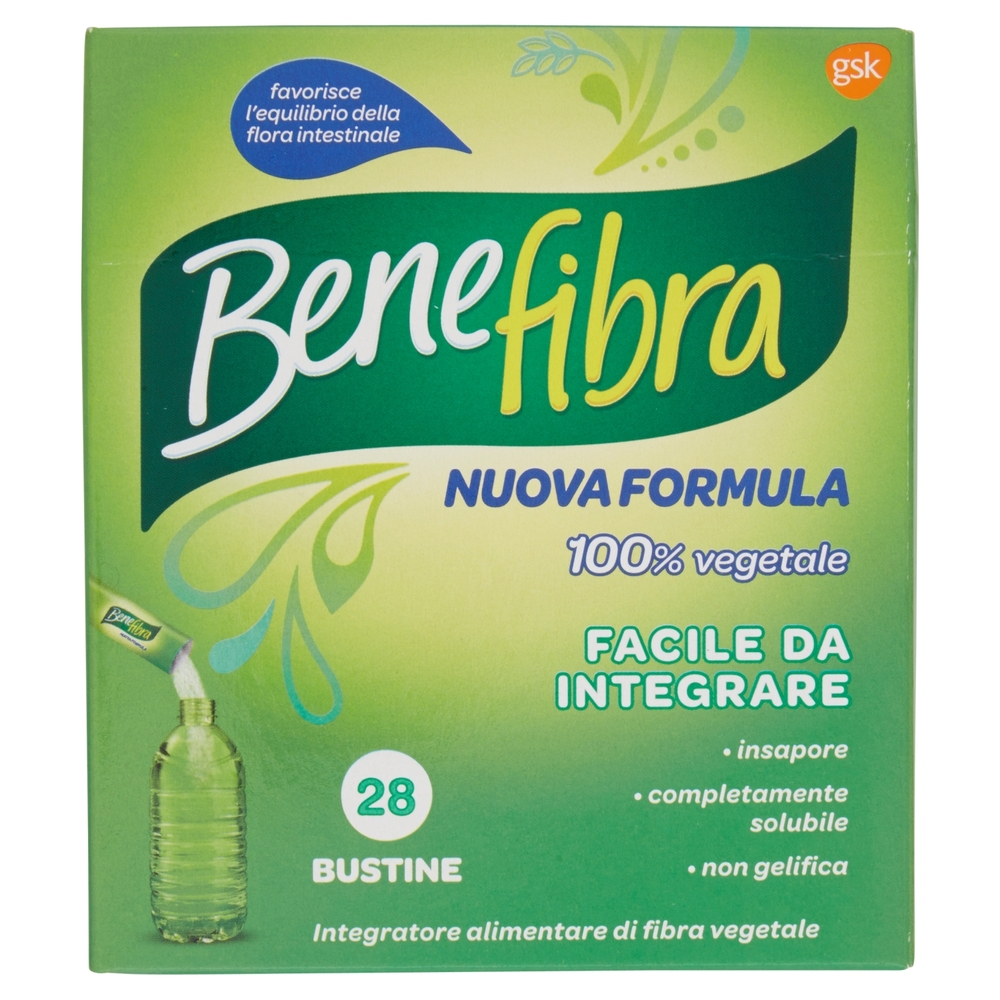 Benefibra Integratore alimentare di fibre alimentari Integratore intestino 28 bustine 98 g