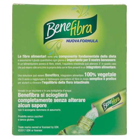 Benefibra Integratore alimentare di fibre alimentari Integratore intestino 28 bustine 98 g