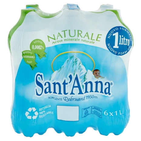 Sant'Anna Sorgente Rebruant 1950m Naturale  6 x 1 L
