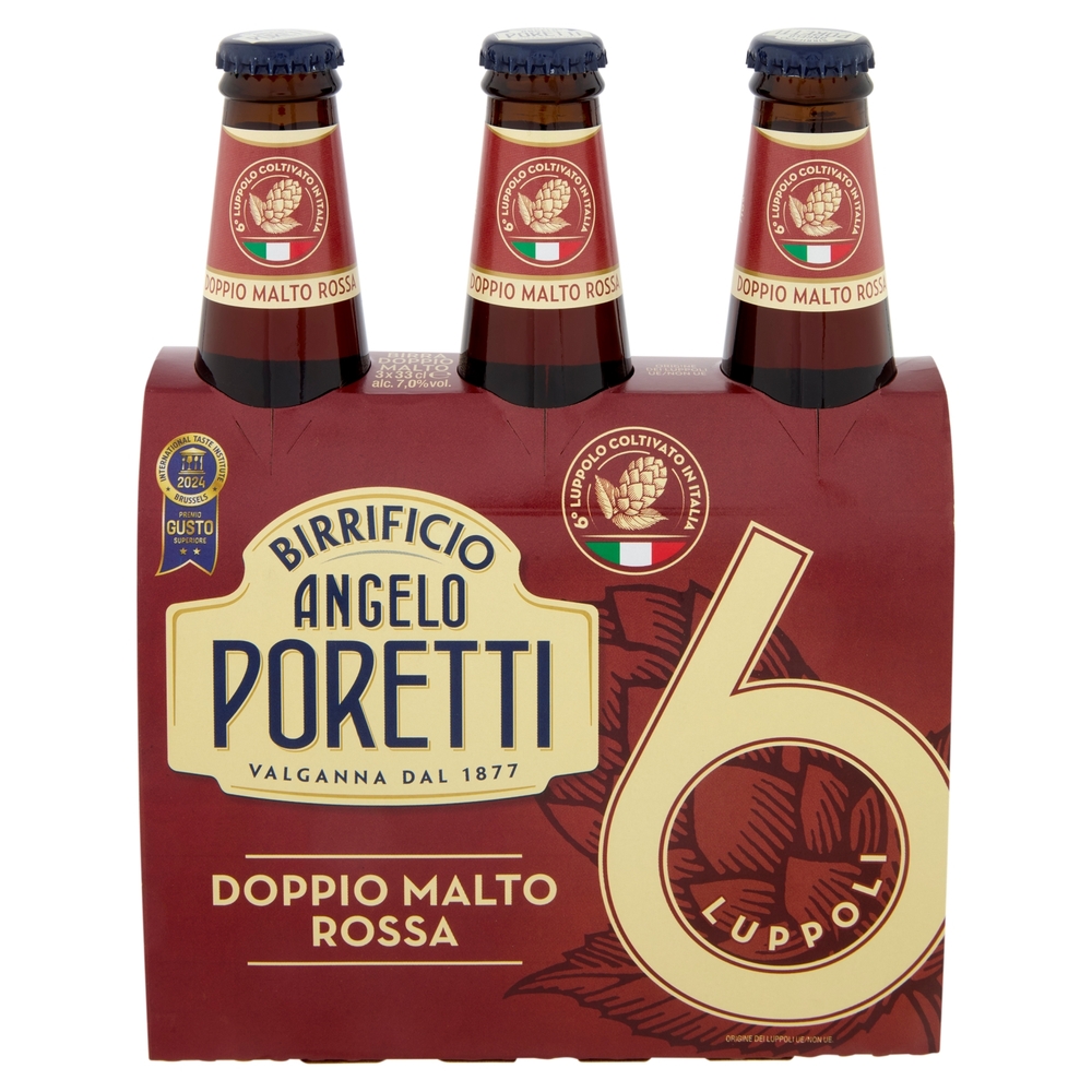 Birrificio Angelo Poretti Bock Rossa 6 Luppoli 3 x 33 cl