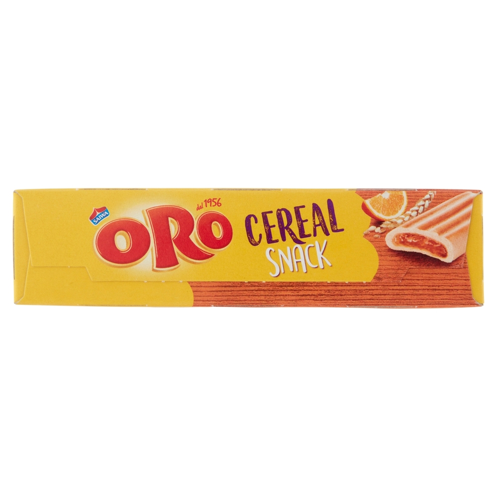 Oro Cereal Snack Arancia, soffice barretta con ripieno all'arancia - 162g