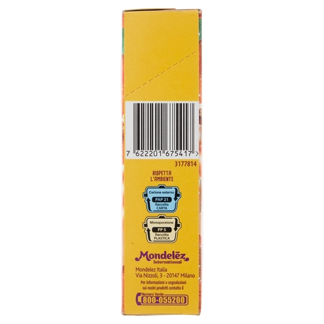 Oro Cereal Snack Arancia, soffice barretta con ripieno all'arancia - 162g