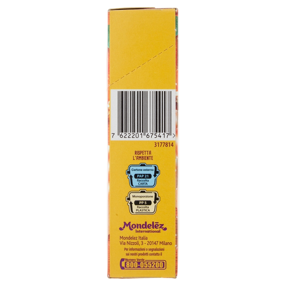 Oro Cereal Snack Arancia, soffice barretta con ripieno all'arancia - 162g