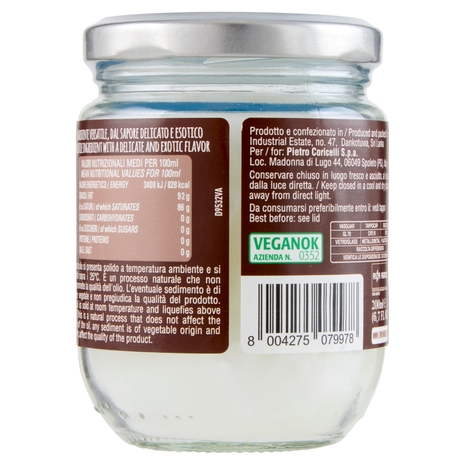 Ethnos 100% Olio di Cocco Biologico 200 ml