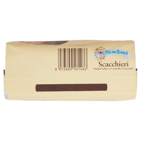 Mulino Bianco Biscotti Scacchieri Frolla con Caramello e Cioccolato 300g
