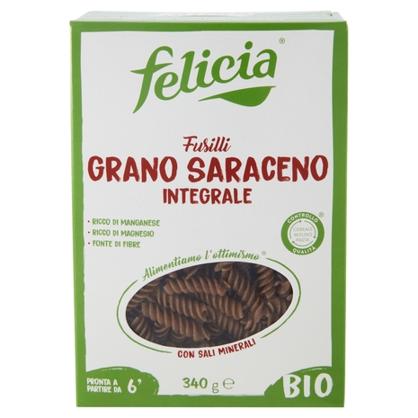 felicia Fusilli Grano Saraceno Integrale Bio 340 g