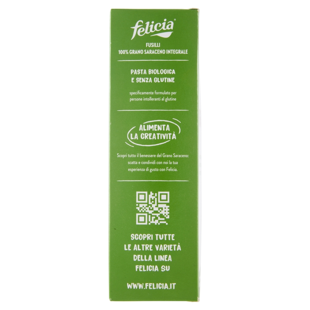 felicia Fusilli Grano Saraceno Integrale Bio 340 g