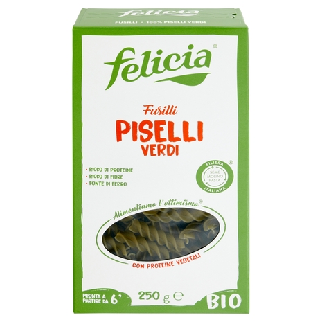 felicia Fusilli Piselli Verdi Bio 250 g