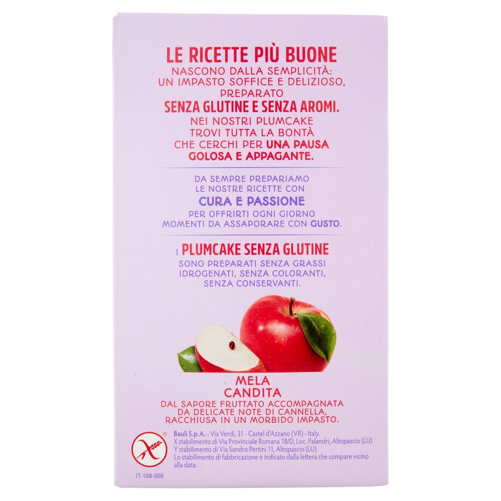 Bauli Plumcake Mela Senza Glutine 4 x 33 g