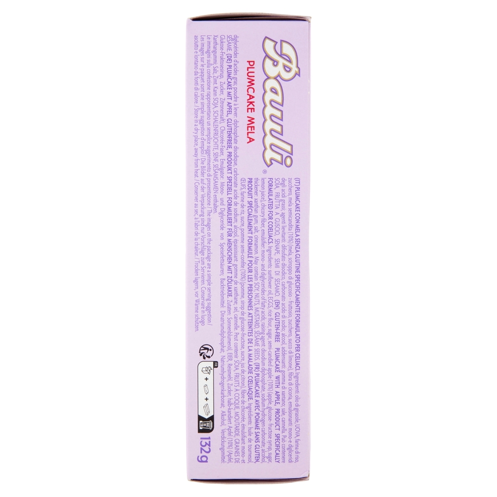 Bauli Plumcake Mela Senza Glutine 4 x 33 g