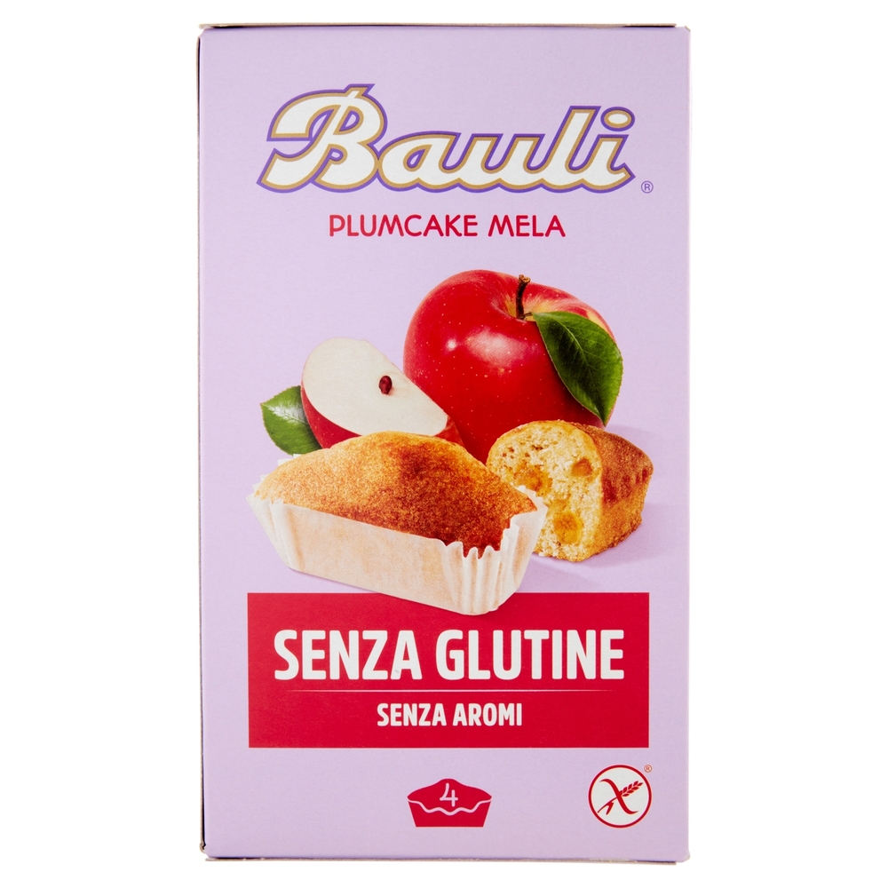 Bauli Plumcake Mela Senza Glutine 4 x 33 g