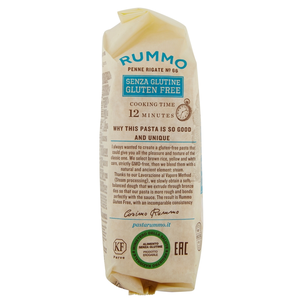 Rummo Senza Glutine Penne Rigate N° 66 400 g
