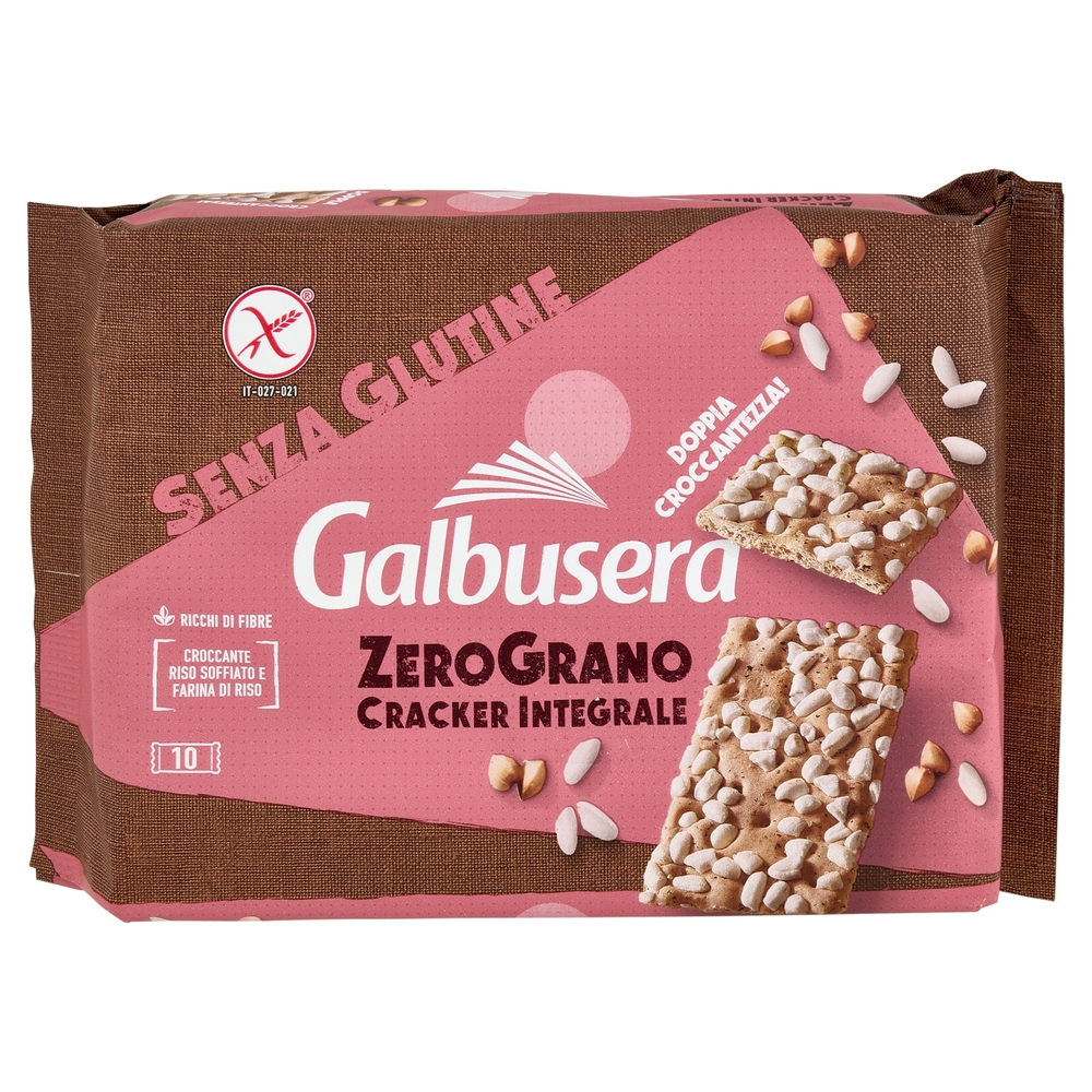 Galbusera ZeroGrano Senza Glutine con Riso Soffiato 10 x 36 g