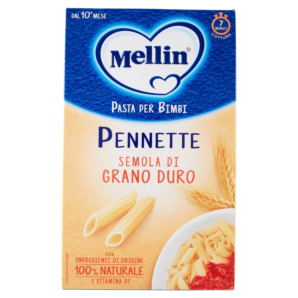 Mellin Pasta per Bimbi Pennette Semola di Grano Duro 280 g