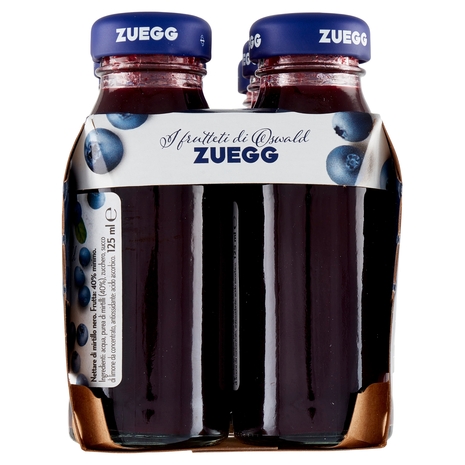 Zuegg I frutteti di Oswald Nettare di Mirtillo Nero Selvatico 6 x 125 ml