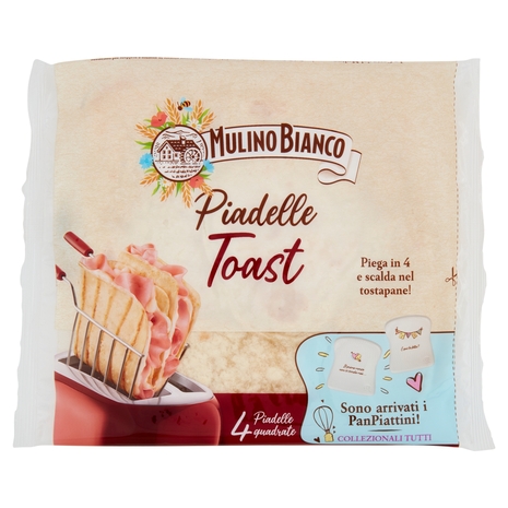 Mulino Bianco Piadina Piadelle Toast ideale per Piadina e Toast 240g