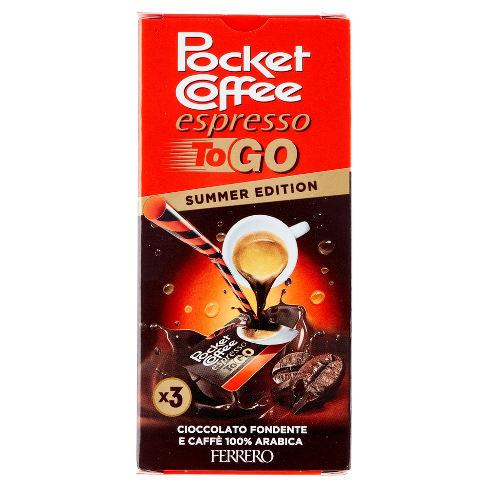 Pocket Coffee espresso To Go Summer Edition 3 pezzi 64,8 ml