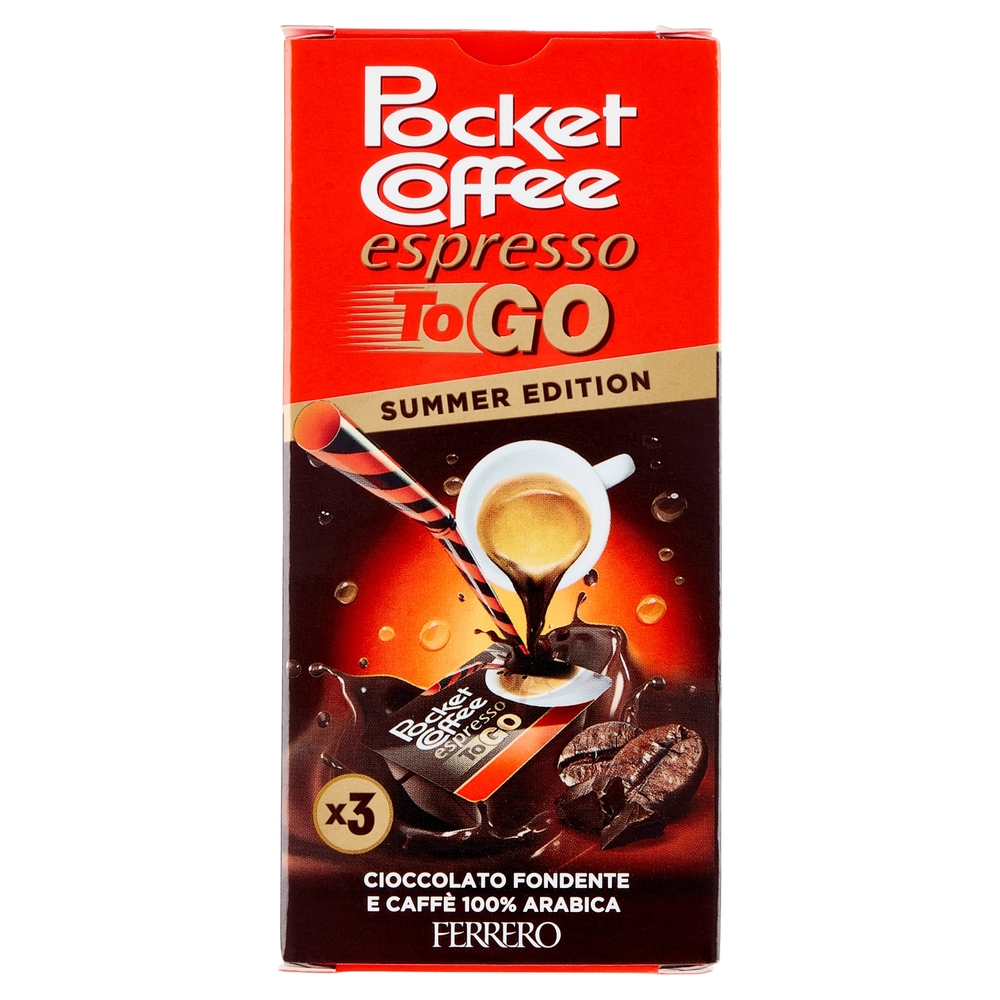 Pocket Coffee espresso To Go Summer Edition 3 pezzi 64,8 ml