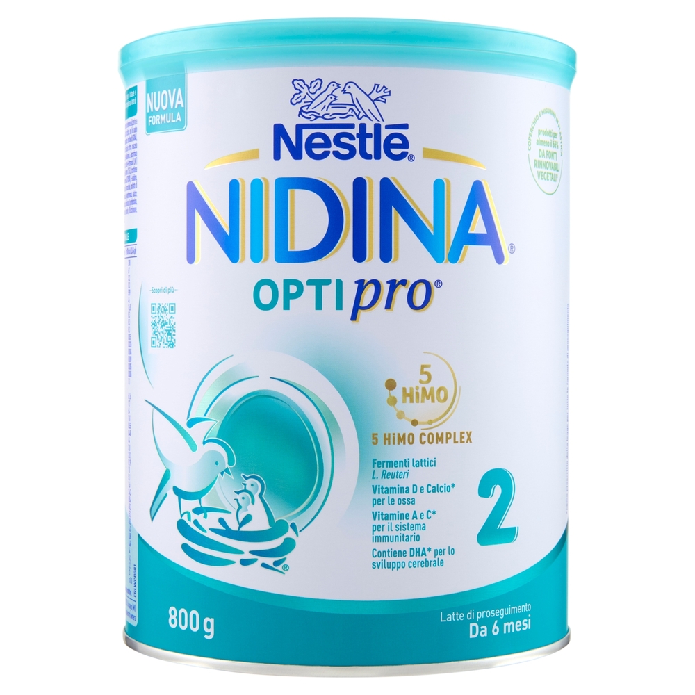 NESTLÉ NIDINA Optipro 2 Latte di proseguimento in polvere da 6 mesi Latta 800g