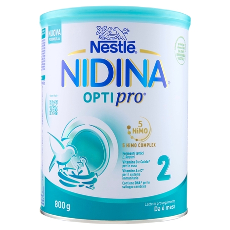 NESTLÉ NIDINA Optipro 2 Latte di proseguimento in polvere da 6 mesi Latta 800g