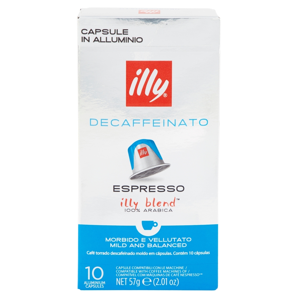 illy Decaffeinato Espresso 10 Capsule Compatibili con le Macchine Nespresso* 57 g
