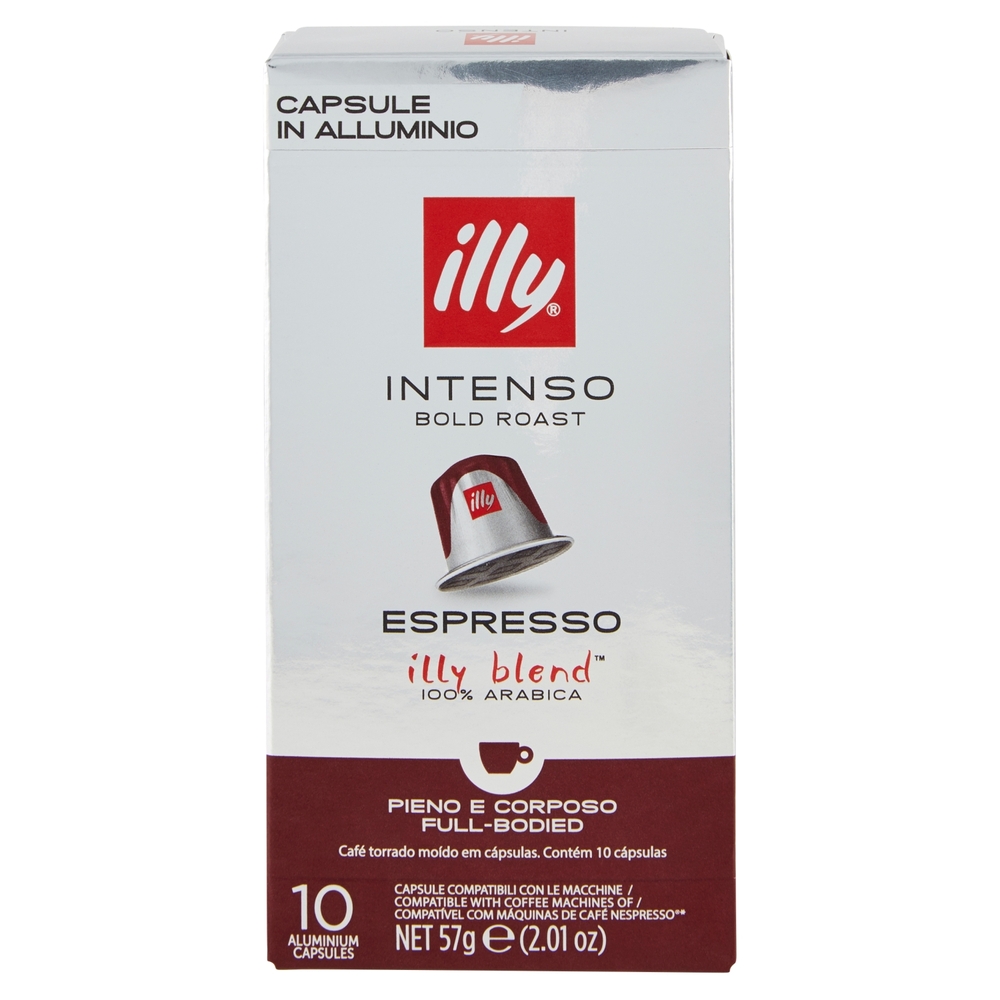 illy Intenso Espresso 10 Capsule Compatibili con le Macchine Nespresso* 57 g