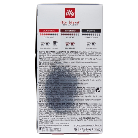 illy Intenso Espresso 10 Capsule Compatibili con le Macchine Nespresso* 57 g