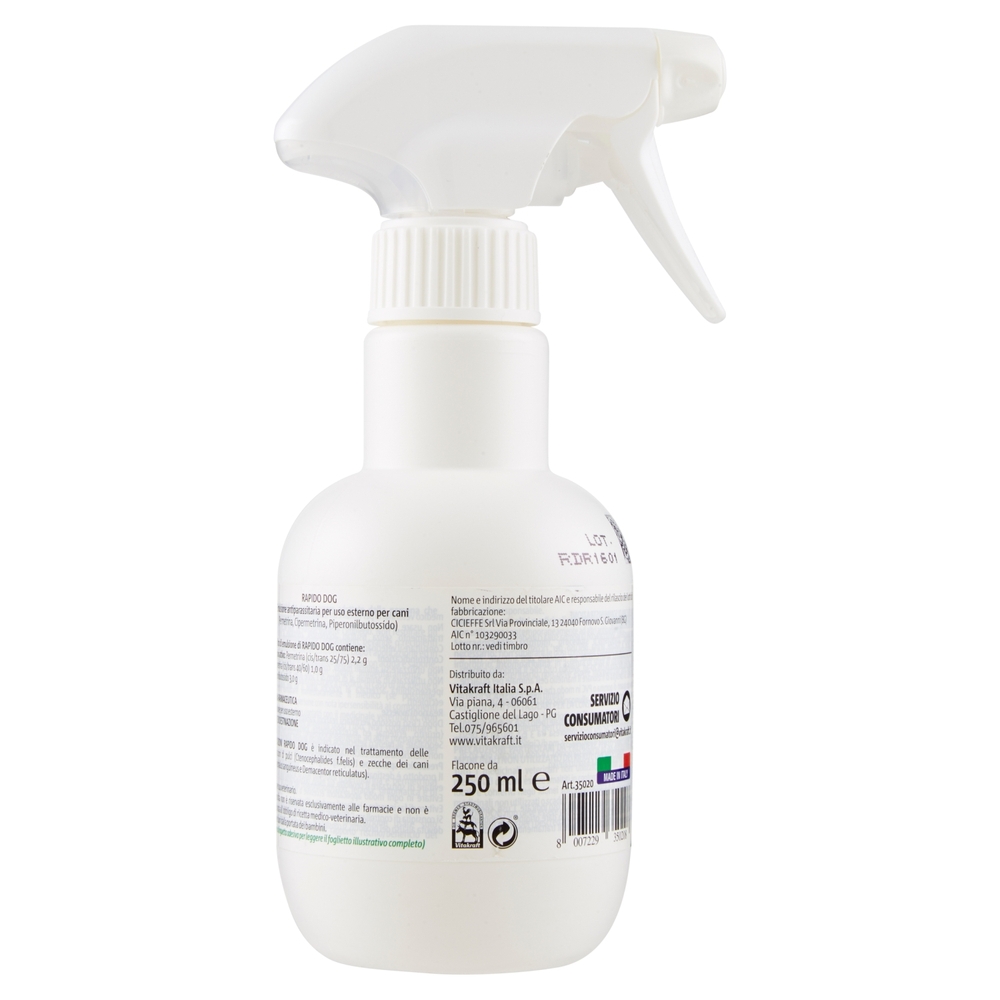 Vitakraft Repelt Rapido Dog Spray Antiparassitario per cani 250 ml
