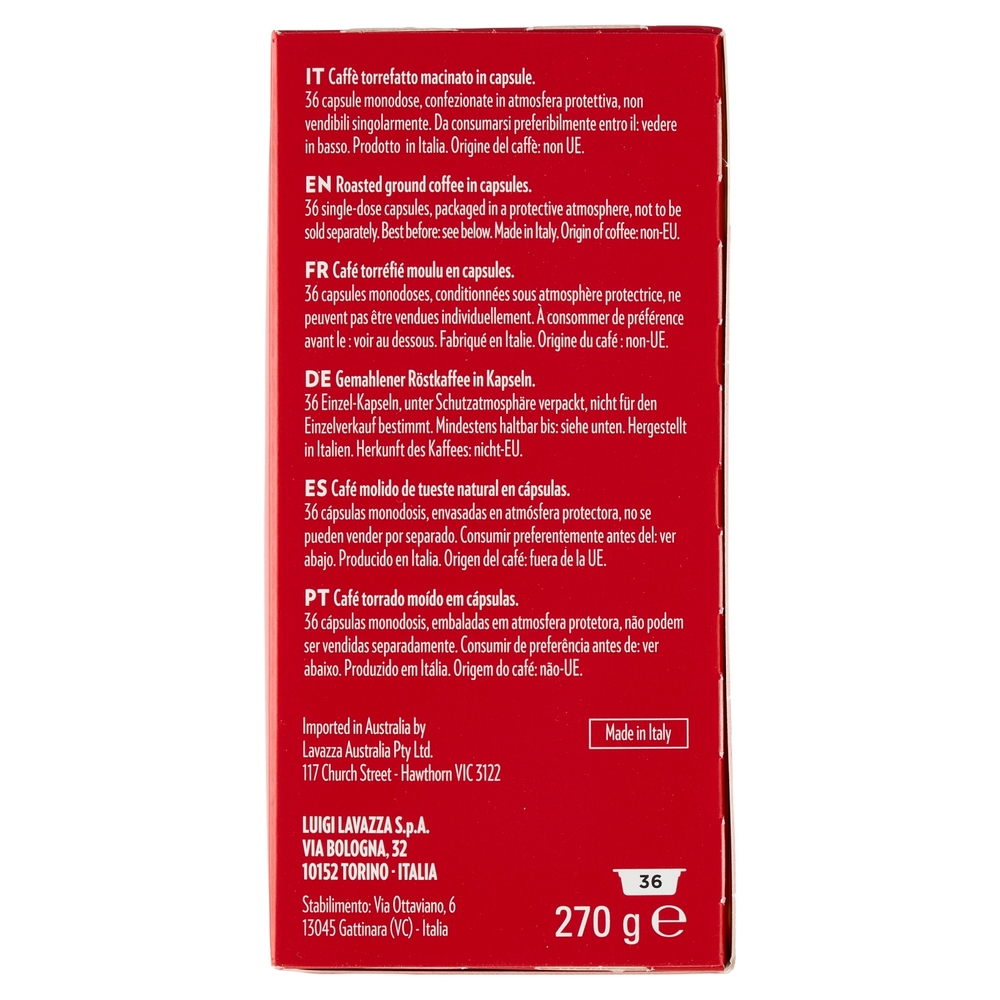 Lavazza A Modo Mio Espresso Passionale 36 Capsule 270 g