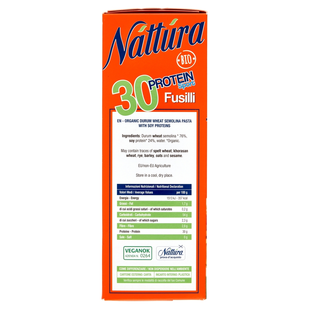 Náttúra 30 Protein Sport Fusilli Bio 250 g