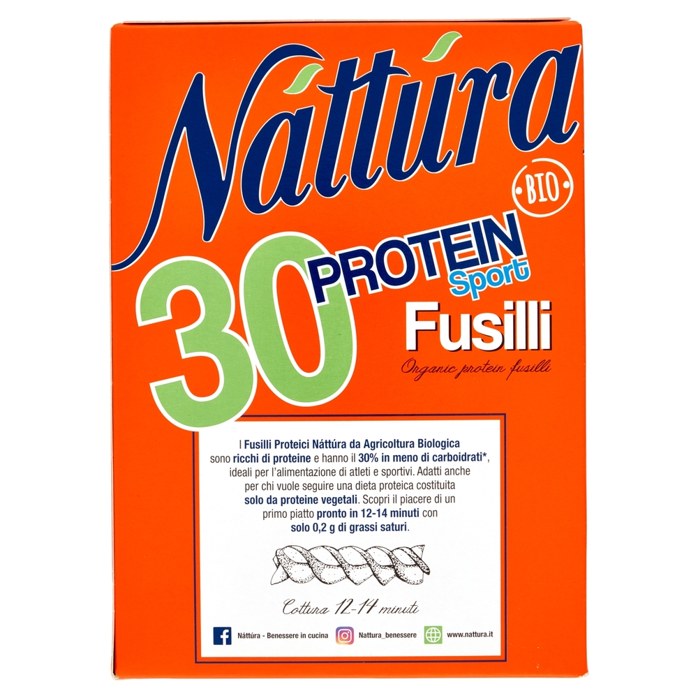 Náttúra 30 Protein Sport Fusilli Bio 250 g